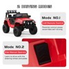 12V Kids Electric Ride-On Truck with One-Button Start, Remote Control, Dual Doors, LED Lights & Spring Suspension - 4 of 4
