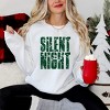 Silent Night Block Distressed - Women's Graphic Sweatshirt - 3 of 4