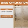 Traditional Sliding Shower Door in Matte black with Clear Glass - 4 of 4