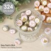 Big Dot of Happiness Little Princess Crown - Pink and Gold Baby Shower or Birthday Party Small Round Candy Stickers - Party Favor Labels - 324 Count - 2 of 4