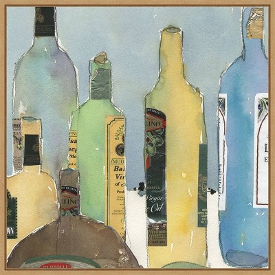 Samuel Dixon Oil and Vinegar IV Giclee Canvas Print with Sylvie Maple Frame