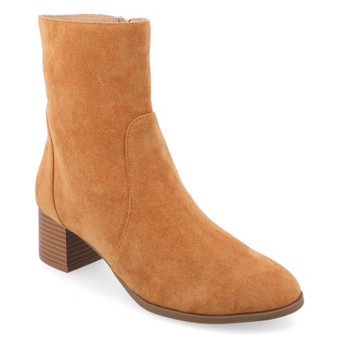 Wide width clearance chunky heel booties