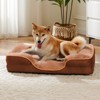 DOMETOUR Memory Foam Pet Bed for Small Dogs & Cats with Washable Removable Cover Non-Slip Base Waterproof Liner - 2 of 4