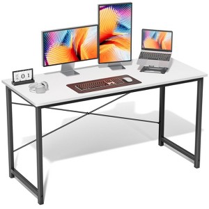 Kumasinova 30"H Modern Computer Desk for Home Office,X-Shaped Reinforcement Sturdy Wrting Desk,Sleek Wooden Tabletop Home Workstation - 1 of 3