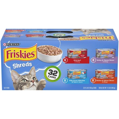 Purina Friskies Shreds Beef Turkey Whitefish Chicken Wet Cat