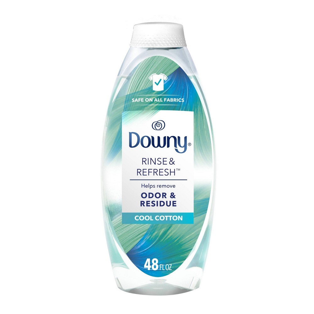 Downy RINSE & REFRESH Laundry Odor Remover and Fabric Softener, 48 fl oz, Cool Cotton