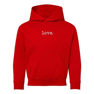 The Juniper Shop Embroidered Love Typewriter Youth Graphic Hoodie