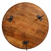 Royal Hampton Round Mango Wood Coffee Table With Splayed Metal Legs - 4 of 4