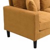 Dexmalle Orange Comfy High Resilience Loveseat Sofa - 4 of 4