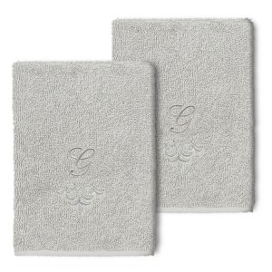 Linum Home Textiles 100% Turkish Cotton MONICA 2PC Embellished Washcloth Set - 1 of 1