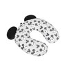 Ful Disney Mickey Mouse Faces and Icons Portable Travel Neck Pillow, Grey - 2 of 2