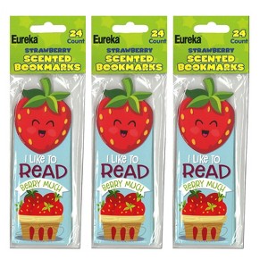 Eureka® Strawberry Scented Bookmarks, 24 Per Pack, 3 Packs - 1 of 3