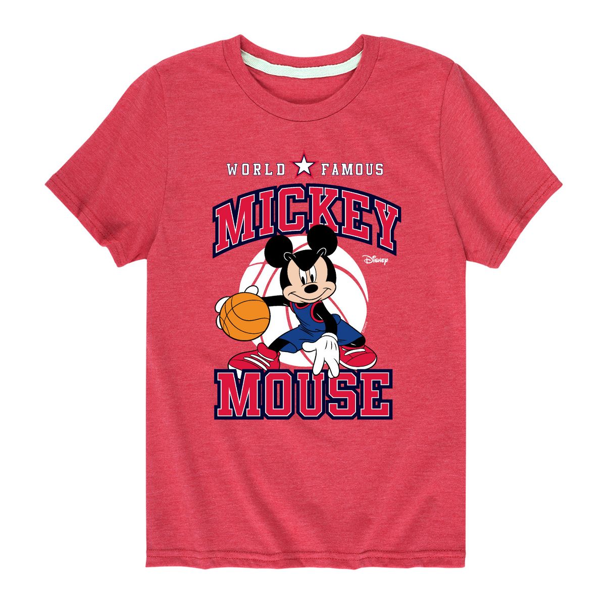 Boys' - Disney - Mickey Basketball Jersey Short Sleeve Graphic T-Shirt - thumbnail 9