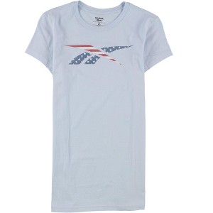 Reebok Womens Stars and Stripes Logo Graphic T-Shirt - 1 of 3