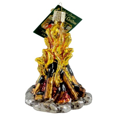 Old World Christmas 3.5 Inch Campfire Ornament  Stories Crackling Tree Ornaments