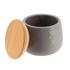 Evideco French Home Goods Dolomite Cotton Box with Bamboo Lid - Stylish Storage for Bathroom & Vanity - 2 of 4