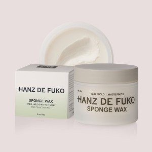 Hanz de Fuko Sponge-Wax Premium Hair Styling Wax with Medium Hold