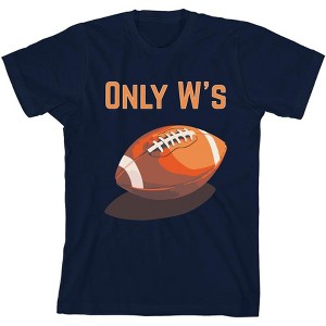 Only W's American Football Youth Crew Neck Short Sleeve Tee - 1 of 2