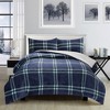 Swift Home | Reversible Flannel & Faux Shearling 3-Piece Down Alternative Comforter Set - 2 of 4