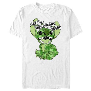 Men's Lilo & Stitch St. Patrick's Day Stitch Let the Shenanigans Begin T-Shirt - 1 of 4