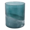 Glass Candle Holder - Handcrafted Pillar & Taper Candle Holder - Casual Home Decor Accent for Living Room, Bedroom & Office - 7" Blue - 4 of 4