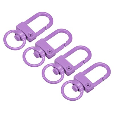 Unique Bargains DIY Craft Key Organization Lobster Claw Lanyard Swivel Clasps 1.3" x 0.51" 4 Pcs
