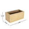 Christopher Knight Home Anna Outdoor Modern Lightweight Concrete Rectangle Planter Box (Set of 2) - 3 of 4