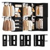 Aheaplus Corner Closet System with 6 Hanging Rods, Closet Organizer System with Shelves and Drawers - 3 of 4