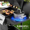 R.W.FLAME 3-Burner Propane Gas Grill with Side burner, 31000 BTU BBQ Grill for Barbecue Cooking with Top Cover Lid - 4 of 4