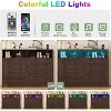 Modern Wood Dresser with 8 Drawers, Bedroom Dresser with Charging Station & LED Lights - 4 of 4