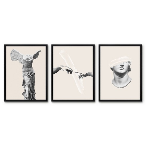 Americanflat 3 Piece 16x20 Wrapped Canvas Set - Winged Victory By ...