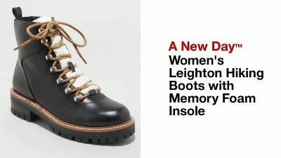 Women s Leighton Hiking Boots With Memory Foam Insole A New Day Target