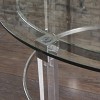 Elowen Modern Round Coffee Table Clear - Christopher Knight Home - image 3 of 4