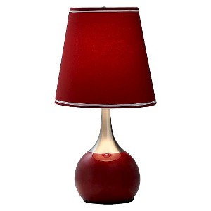 Table Lamp - Burgundy - (Lamp Only) Ore International, Red