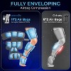 SereneLife Air Compression Leg Massager with Heat - Thigh, Calf, Foot Massage, Knee Heating, 6 Modes, Gray - 3 of 4