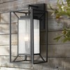 Minka Lavery Modern Outdoor Wall Light Fixture Sand Coal 25 1/2" Clear Seeded Glass for Post Exterior Barn Deck House Porch Patio - 2 of 4