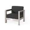 Christopher Knight Home Aviara Outdoor Modern Aluminum Club Chair with Cushions (Set of 2) - 4 of 4