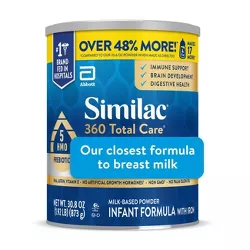 Similac 360 Total Care Non-GMO Infant Formula Powder - 30.8oz