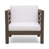 Modern Patio Arm Chair,High-quality Patio Chair With Acacia Wood Frame,Patio Chairs With Cushions -Maison Boucle - 2 of 4