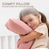 Toddler Pillow with Muslin Pillowcase, 13"x18", Kids Pillow for Sleeping by Comfy Cubs - 1 Pack - 3 of 4
