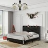 NicBex Full/Queen/King Upholstered Bed Frame with Star Galaxy Projector,Storage Tufted Wingback Headboard with USB Port,Music Speaker,Easy Assembly - 3 of 4