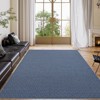 Printed Area Rug, Realistic Braided-Look Textured Rugs, Machine Washable Non-Slip Indoor Carpet for Living Room, Bedroom & Durable Home Decor - 2 of 4
