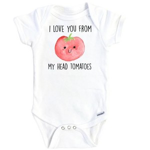 Tomato Head Toes Onesie® Baby Boy Girl Clothes Infant Bodysuit Funny Cute Newborn GS1 - 1 of 3
