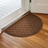 WaterHog 2'x3'3" Argyle Indoor/Outdoor Half Round Door Mat - 2 of 4