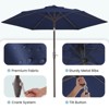 Hyleory 7.5' Sunbrella with 6 ribs,Hyleory Tilt Market Patio Umbrella with Oval Ribs Iron Pole, Sturdy and Adjustable - 3 of 4