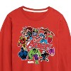 Boys' - Marvel - Avengers Stickers Style Long Sleeve Graphic T-Shirt - 2 of 4