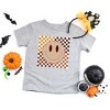 The Juniper Shop Fall Checkered Smiley Kids Short Sleeve Tee - 2 of 2