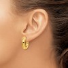 Chisel Stainless Steel Polished Yellow IP-plated 5mm Hinged Hoop Earrings - 3 of 3