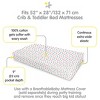 BreathableBaby Cotton Percale Fitted Sheet, For 52" x 28" Crib & Toddler Bed Mattress, Bears (2-Pack) - 3 of 4