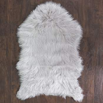 Fluffy Faux Sheepskin Fur Rug, Chair Throw 3' x 2' by Sweet Home Collection™